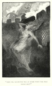シャーロット・ブロンテ著「ジェーン・エア」の挿絵（彫刻）。 作： Edmund Henry Garrett