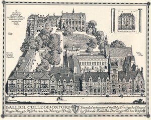 Balliol College、オックスフォード、1905 作： Edmund Hort New