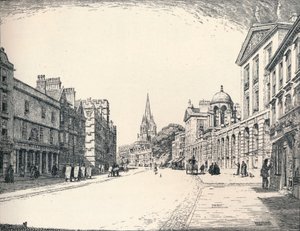 ハイストリート、オックスフォード、1905 作： Edmund Hort New