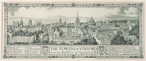 マグダレンの鐘楼からのオックスフォードの塔、1908 作： Edmund Hort New