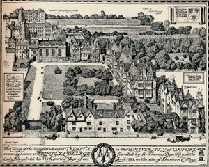 トリニティカレッジ、オックスフォード、1905 作： Edmund Hort New