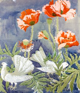 平和c1920（紙にガッシュ） 作： Edmund Hunter