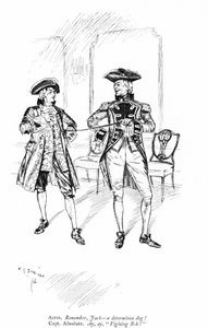 シェリダンの「The Rivals」のイラスト（エングレービング 作： Edmund Joseph (after) Sullivan