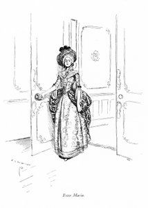 シェリダンの「The School for Scandal」の挿絵（エングレービング 作： Edmund Joseph (after) Sullivan
