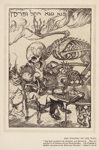 カイザーのガーランド壁に書かれた文字（リトグラフ） 作： Edmund Joseph (after) Sullivan