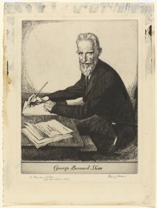 ポートレット・ヴァン・ジョージ・バーナード・ショウ ジョージ・バーナード・ショー (オブジェクトのタイトル) 作： Edmund Joseph Sullivan (signed by artist)