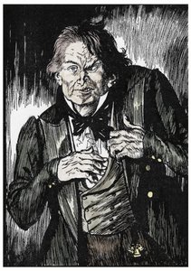 Mr Hyde depois de tomar o antídoto se transforma em Dr Jekyll, Ilustração de Edmund Joseph Sullivan (1869-1933) para o romance L