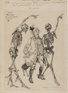 古い骨は外に出なければなりません…、1900 作： Edmund Joseph Sullivan