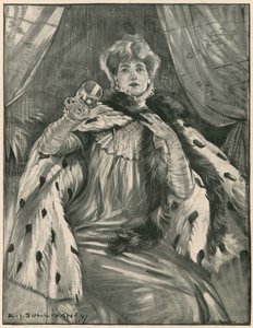 サラ・ベルナール 作： Edmund Joseph Sullivan