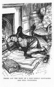 1927年、ロバート・ルイス・スティーブンソンによるジキル博士とハイド氏の奇妙な事件の場面 作： Edmund Joseph Sullivan
