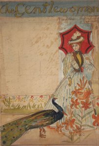 紳士（直腸）; Support Home Industries（verso）、1905年頃（カードに鉛筆でガッシュ） 作： Edmund Joseph Sullivan
