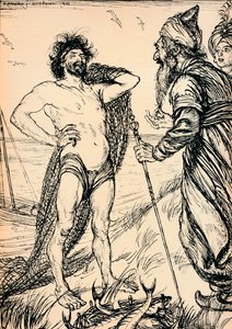 見つかった幸せな男、1918、1918 作： Edmund Joseph Sullivan