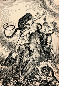 私たちは多くの奴隷制を通じて自由に至る、c1918、1918 作： Edmund Joseph Sullivan