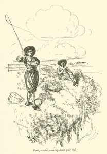 さあ、学者、あなたのロッドを下にして来て 作： Edmund Joseph after Sullivan