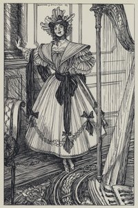テニスン、「公正な女性と他の詩の夢の実例」 作： Edmund Joseph after Sullivan