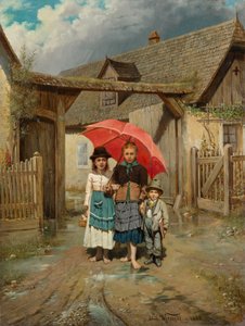 学校へ 作： Edmund Krenn