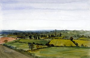 スイス コテージ、ハムステッド、ロンドン、1836 年のビュー。 作： Edmund Marks