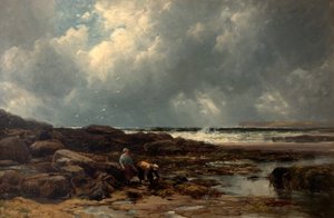 海藻採集者 作： Edmund Morison Wimperis