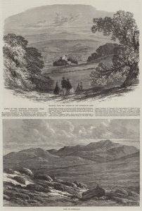 ブレーマーギャザリング、バルモラル近くのスコットランド高地の景色 作： Edmund Morison Wimperis