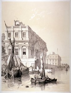 王立海軍病院、グリニッジ、ロンドン、1838年。 作： Edmund Patten