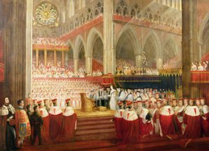 ビクトリア女王の戴冠式、1838年6月28日 作： Edmund Thomas Parris