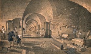 ニコラス砦の内部、1856 作： Edmund Walker