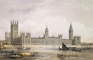 トーマスピッケン（fl.1838-d.1870）pubが刻まれた国会議事堂。ロイド・ブラザーズ・アンド・カンパニーによる1852年（リトグラフ） 作： Edmund Walker