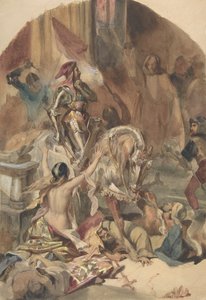 ネスレ大虐殺 1472 年、19 世紀。 作： Édouard Alexandre Odier