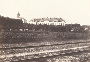 Abbeville 近くの Gard Abbey、c。 1855年。 作： Édouard Baldus