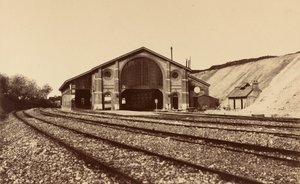 ロンゴー駅、1855年。 作： Édouard Baldus