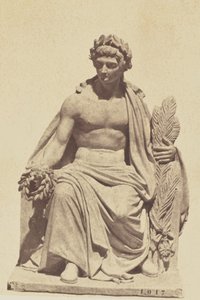 [ナントゥイユの彫刻「激励」、ルーヴル美術館、パリ]。 作： Édouard Baldus
