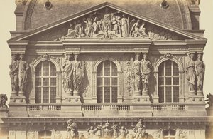 [パリ、ルーヴル美術館のリシュリュー・パヴィヨンの2階] 作： Édouard Baldus