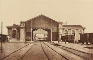 トゥーロン、トゥーロン駅、鉄道駅、1861 年以降。