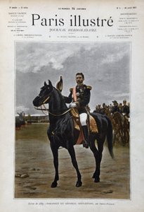 政治家Georges Boulanger将軍（1837-1891）の騎馬像「Edouard Debat Ponsan（Debat-Ponsan）に倣って 作： Edouard Debat Ponsan