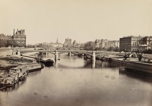 ソルフェリーノ橋、パリ、1860年頃（写真） 作： Edouard Denis Baldus