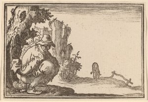 農民の排便 作： Edouard Eckman after Jacques Callot