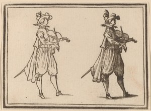 バイオリニスト 作： Edouard Eckman after Jacques Callot
