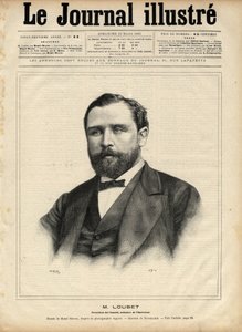 1892年のエミール・ルベ（1836-1929）（評議会議長、内務大臣） 1892年の「The Illustrous Journal」に掲載されたナヴェリエの版画版