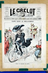 ル・グレロ」1269号の表紙、色彩の風刺画 作： Edouard Guillaumin Pepin