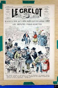 Le Grelot」1323号の表紙、Satirique en Couleurs 作： Edouard Guillaumin Pepin