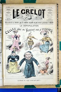 ル・グレロット」1342号の表紙、Satirique en Couleurs 作： Edouard Guillaumin Pepin