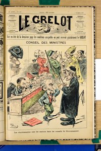 ル・グレロット」1387号の表紙、Satirique en Couleurs 作： Edouard Guillaumin Pepin