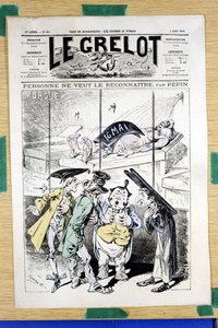 Le Grelot "360号の表紙、Satirique en Couleurs。 作： Edouard Guillaumin Pepin
