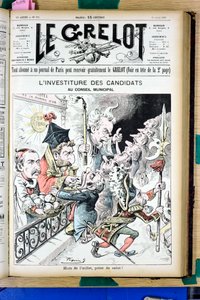 Le Grelot」表紙、992号、Satirique en N & B 作： Edouard Guillaumin Pepin