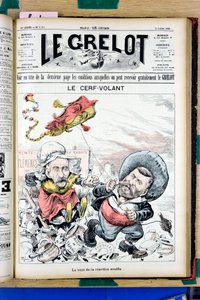 The Grelot "の表紙、Satirique en Couleurs 作： Edouard Guillaumin Pepin