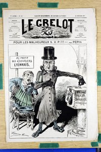 The Grelot」307号の表紙、Satirique en Colours 作： Edouard Guillaumin Pepin