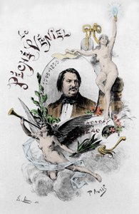 オノレ・ド・バルザックの "The veniel sin "の正面図。ポール・アヴリル（1843-1928）の1901年のイラスト。 作： Edouard Henri Avril