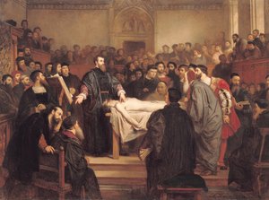 アンドレアスヴェサリウス（1514-64）、1859年、パドヴァ 作： Edouard Jean Conrad Hamman