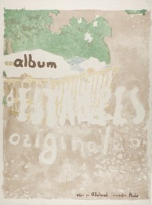 印刷されたポートフォリオの表紙プロジェクト 作： Édouard Jean Vuillard