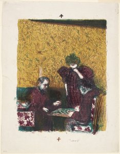 チェッカーゲーム 作： Édouard Jean Vuillard